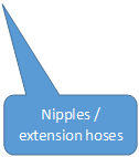 Nipples / extension hoses

